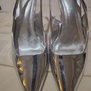 Elegant Silver Women's Heels